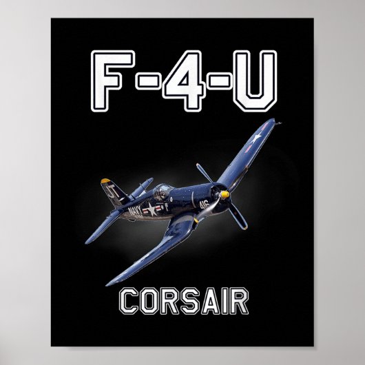 F4uコルサーワードウィイ軍隊機 ポスター (正面)