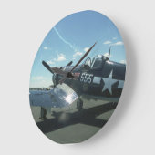 F4Uコルセアウォールクロック ラージ壁時計 (傾斜)