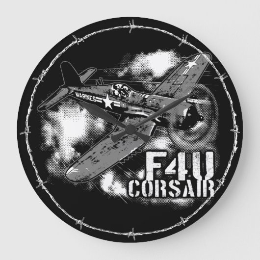 F4Uコルセア ラージ壁時計 (正面)