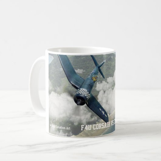 F4U Corsair コーヒーマグカップ (正面左)