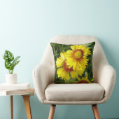 F6イエローワイルドフラワーズガイラディア クッション (椅子)