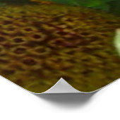 F6イエローワイルドフラワーズガイラディア ポスター (角)