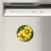 F6イエローワイルドフラワーズガイラディア マグネット (インサイチュ (食洗機))