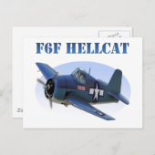 F6Fグランマンヘルキャット ポストカード (正面/裏面)