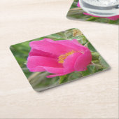 F7 Wild Rose Paper Coaster スクエアペーパーコースター (アングル)
