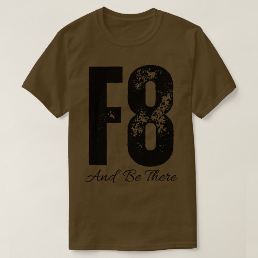F8と存在 Tシャツ (デザイン正面)