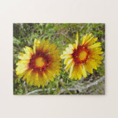 F8イエローワイルドフラワーズガイラディア ジグソーパズル (横)