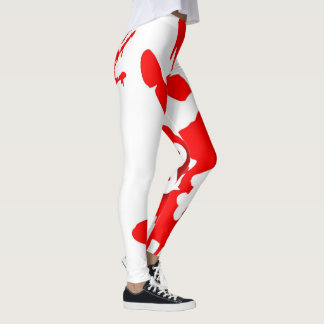 F8運命手書きロゴヨガストレッチトレーニング レギンス