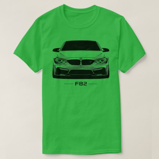 F82インチ（白黒） Tシャツ (デザイン正面)