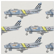 F86戦闘機の生地