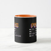F*お前、彼女、彼、彼らはマグカップ マグカップ (中央)