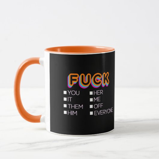 F*お前、彼女、彼、彼らはマグカップ マグカップ (左)