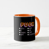 F*お前、彼女、彼、彼らはマグカップ マグカップ (正面右)
