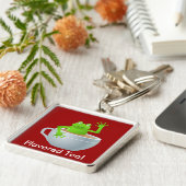 F.お茶の中の蛙 キーホルダー (側面)