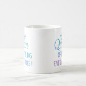 F*の女王が全てをバカにしている！レインボーグリッター コーヒーマグカップ (中央)