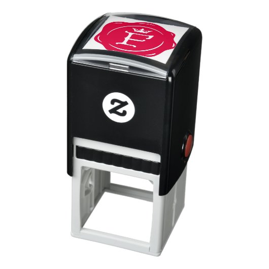 F -アンティークワックスシールゴシック王冠イニシャル文字 セルフインキングスタンプ (商品)