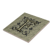 F -エンボスヴィンテージモノグラム(金ゴールド) タイル (側面)