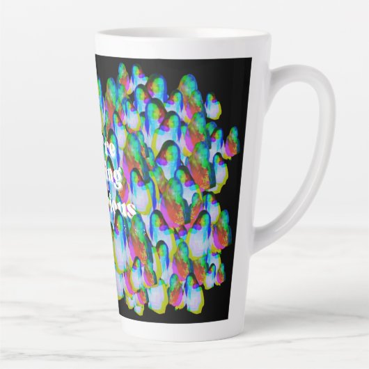 F**キング・マ笑わされるグ(17oz) カフェラテマグ (右)