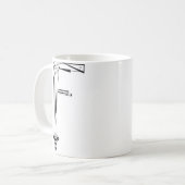 "F"コーヒーマグ コーヒーマグカップ (正面左)