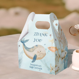 F.サンゴとクジラの赤ん坊のシャワーの下 フェイバーボックス