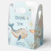 F.サンゴとクジラの赤ん坊のシャワーの下 フェイバーボックス (オープン)