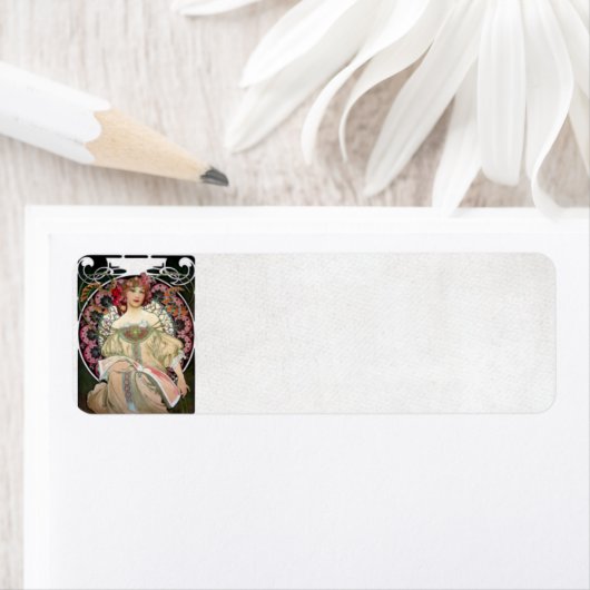 F.シャンペノワインプリミュールエディトゥールバイアルフォンスミュシャ ラベル (インサイチュ)