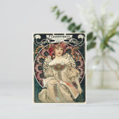 F.シャンペノワバイアルフォンスミュシャ ポストカード (スタンド正面)