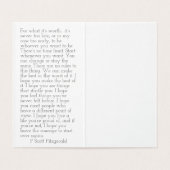 F.スコットフィッツジェラルド引用文 (内部フラット)