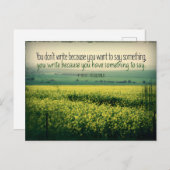 F.スコット・フィッツジェラルド感動的引用文「書」 ポストカード (正面/裏面)