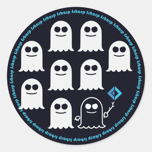 F#ステッカーシール ラウンドシール (正面)