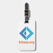 F#ソフトウェア基礎荷物のラベル ラゲッジタグ (正面縦)