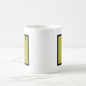 F - バイオリン音楽化学周期表 コーヒーマグカップ (中央)