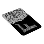 F – ファルクアルファベット（銀色） マグネット (右側)