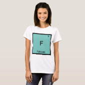 F - ファルコンズ おもしろ 元素記号 Tシャツ (正面フル)