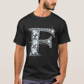 "F" フェイク-"ダイヤきらきら光るモンド" Tシャツ (正面)