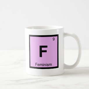 F -フェミニズムの哲学化学記号 コーヒーマグカップ
