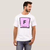 F - フェミニズム 哲学 化学 シンボル Tシャツ (正面フル)