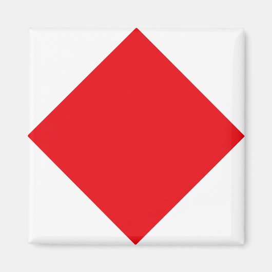 "F" (フォックストロット) 信号旗 マグネット (正面)