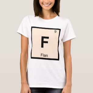 F - フラン化学周期表の記号 Tシャツ