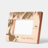 F.ブランコに乗った女性 レーザー彫刻フレーム (左)