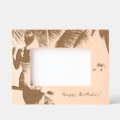 F.ブランコに乗った女性 レーザー彫刻フレーム (正面)