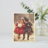 F.ブランコに乗った子ども ポストカード (スタンド正面)