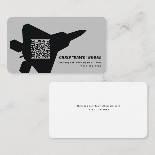 F-モダン22ラプターファイタージェット 名刺 (正面/裏面)