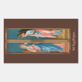 F.リッピによる受胎告知(M 038) 長方形シール