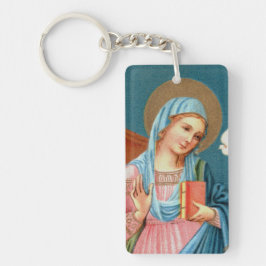 『F. リッピの『受胎告知』（詳細; M 038）』よりのマリア キーホルダー