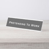 F.仕事中のフリ デスクネームプレート (正面)