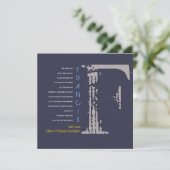 F 初回コレクション バット・ミツバ・招待状 招待状 (スタンド正面)