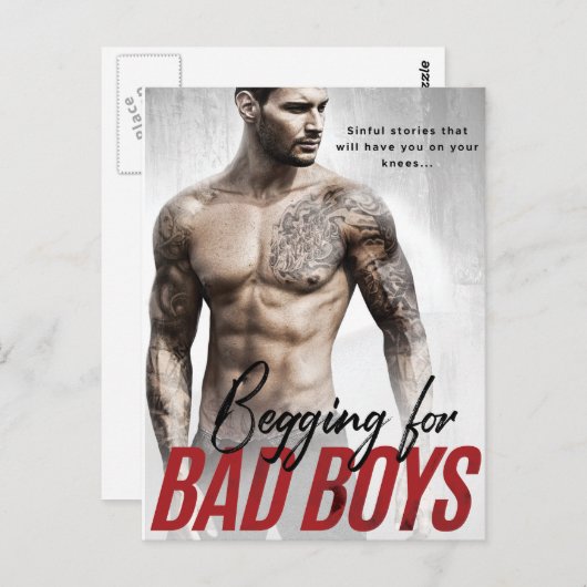 F.悪い男の子のはがきを頼む ポストカード (正面/裏面)