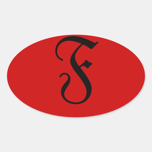 F 楕円形シール (正面)