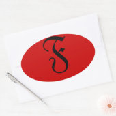 F 楕円形シール (封筒)